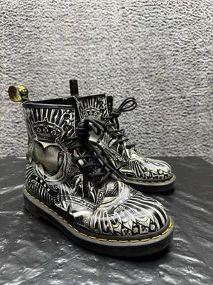 Botas Dr. Martens 1460 con estampado de revés multicolor unisex 6M / 7L EE. UU. Foto 1 de 4