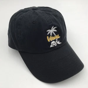 Vans Palm tree Skull Island Hat Black Strap Back Skateboarding Surfing Beach - Picture 1 of 5
