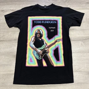Maglietta Todd Rundgren Tour Estate 2017 Nera Uomo Media Rock Concerto Tee - Foto 1 di 2