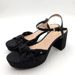 Bandolino Prezley Ankle Strap Platform Sandal Women's Black Size US7M EU38 - Picture 1 of 11