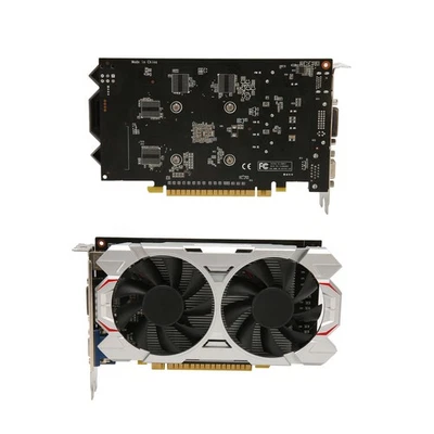 Game Graphics Card 4GB DDR5 128bit High Speed Quiet Dual Cooling Fan Gaming Gr - Image 1 of 4