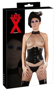 CORSET CINCHER LATEX GERMANY .4MM LACING BACK BLACK X-SMALL- 2X-LARGE - Picture 1 of 5