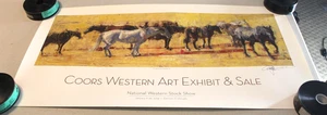 NATIONAL WESTERN STOCK SHOW ART EXHIBIT 2014 POSTER signed Quang Ho - Picture 1 of 3