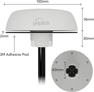 Peplink Cellular & WiFi Antenna Mobility 22G | 2x2 MIMO Cellular High Bandwidth  - Bild 1 von 3