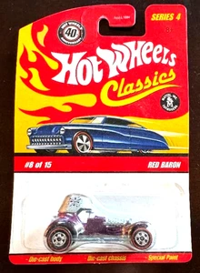 NIP 2007 HOT WHEELS SERIES 4 CLASSICS PURPLE RED BARON #8 1/64 - Picture 1 of 3