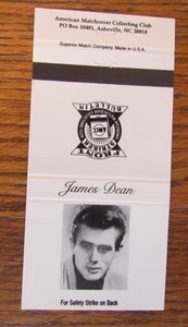 CUBIERTA DE LIBRO DE CERILLAS ACTOR JAMES DEAN: PELÍCULA CINEMA CUBIERTA DE CERILLAS VACÍA -A24 - Imagen 1 de 1