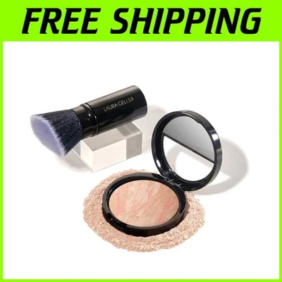 Baked Balance-n-Brighten Foundation & Kabuki Brush for Radiant Porcelain Skin - Image 1 of 4