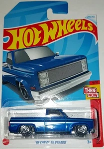 2021 Hot Wheels 1983 Chevy Silverado 9/10 HW Then And Now 249/250 Blue HCV33 - Picture 1 of 2