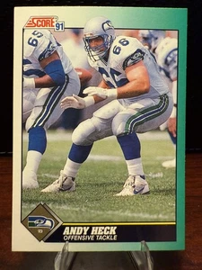 Andy Heck-1991 Score #266 Seattle Seahawks NFL - Picture 1 of 2