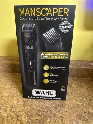 Wahl Manscaper Rechargeable Body Groomer Waterproof Lithium Ion Battery New  - Image 1 of 4