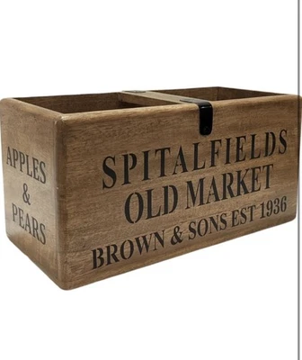 Assorted Collections Rustic Antique Vintage SPITALFIELDS Wooden Boxes Crates - Image 1 of 4