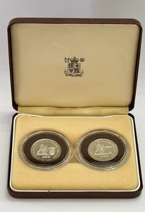 1986 Dominican Rep. PROOF  and Standard Nickel Bonded Steel (NBS) Coins Set - Picture 1 of 5