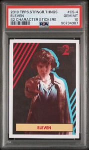 2019 Topps Stranger Things Season 2 Character Stickers Eleven #CS-4 PSA 10 - Picture 1 of 2