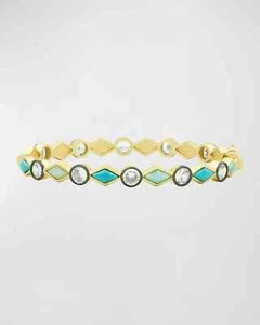 Freida Rothman NWT Blue Stone and Cubic Zirconia Bangle - Picture 1 of 3
