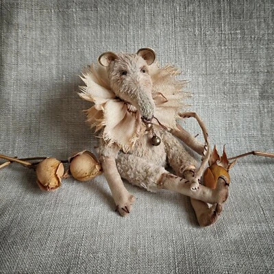 Creepy rat. Collectible creepy doll rat. Gothic rat figurine. - Image 1 of 4