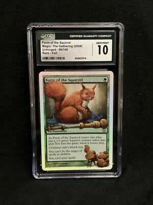 Form of Squirrel FOIL Unhinged GEM MINT CGC (7014) Grade 10 Magic | MTG - Image 1 of 3