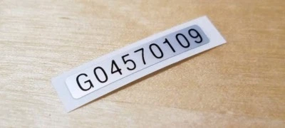 1 (ONE) Nintendo Game Boy Model # DMG-01 Replacement SERIAL NUMBER STICKER LABEL - Image 1 of 4