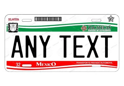 Zacatecas Mexico Personalized License Plate Tag Auto Bike ATV Keychain Fridge - Image 1 of 4