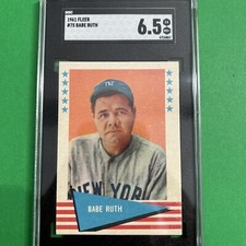 1961 Fleer #75 Babe Ruth Vintage Card SGC 6.5 New York Yankees ⚾️