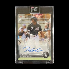 Tim Anderson 2022 Topps Now Road  to Opening Day Auto WHITE SOX 65/99