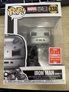 Funko POP! Marvel Studios 2018 SDCC Summer IRON MAN MARK 1 #338 - Foto 1 di 7