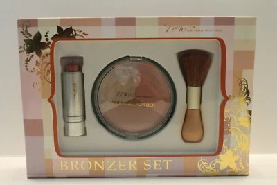 Bronzer Set,3 tlg.Set,Kompakt Puder 3 farbig,Bronzer Stick,Standpinsel - Bild 1 von 4