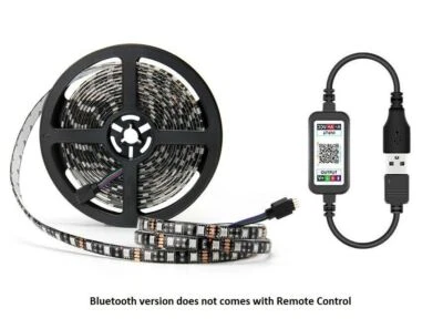 LED Strip Lights 1- 5m RGB 5050 Colour Changing Tape Cabinet Kitchen TV Lighting - Image 1 of 4