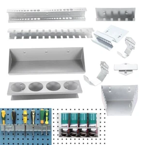 1pc Steel Wrench Drill Socket Rack Hardware Storage Board Wall-Mounted Organizer - Picture 1 of 38