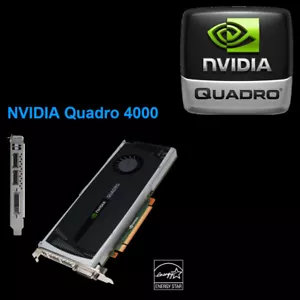 NVIDIA QUADRO 4000 2GB GDDR5 PCI-E x16 DVI/ 2 X DISPLAY PORT Graphics Video Card - Picture 1 of 5