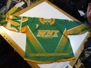 WNY WESTERN NEW YORK ENVIOUS ROLLER HOCKEY LEAGUE #7 JERSEY YOUTH LARGE RARE HTF - Picture 1 of 11