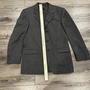 Men’s J. Ferrar Suit Jacket 42L Gray Wool 3 Button Sports coat - Picture 1 of 10