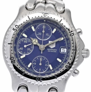 [USED Excellent] TAG Heuer S/el CG2111 Mika Hakkinen Blue Dial Men's No Box F/S - Picture 1 of 6