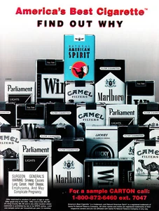NATURAL AMERICAN SPIRIT CIGARETTE AD #7 RARE  - Picture 1 of 3