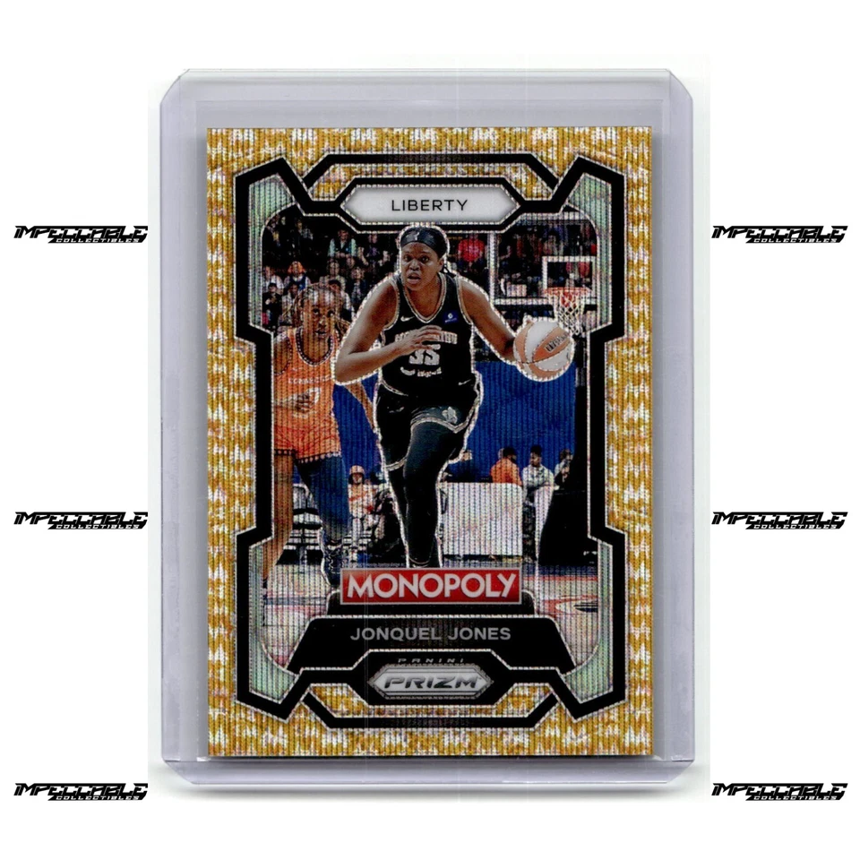 2024 Panini Prizm Monopoly WNBA - Gold Wave #45 Jonquel Jones /10 BOOKEND - Image 1 of 2