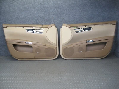 07-09 MERCEDES W221 S-CLASS FRONT DOOR INTERIOR TRIM COVER PANEL SET BROWN OEM - Image 1 of 4