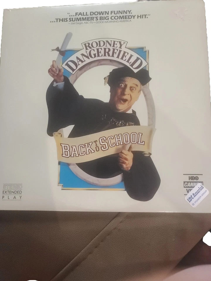 Back To School Laserdisc Rodney Dangerfield 1986 NEW SEALED MINT. Foto 1 de 4