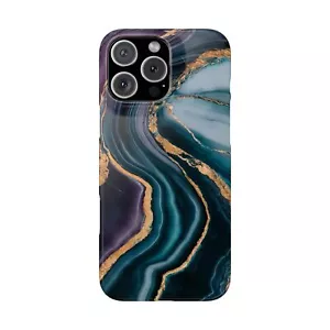 Für iPhone 16 Pro Max, 15, 14, 13-11 Slim Handyhülle, Luxus Marmor Design Cover - Bild 1 von 83