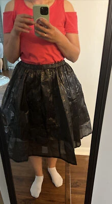 Falda negra vintage de Diane Gilman para mujer talla M Foto 1 de 4