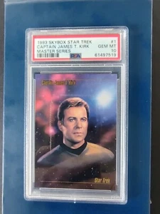 1993 Skybox Star Trek Master Series Captain James T. Kirk PSA 10 RARE LOW POP 2! - Bild 1 von 7
