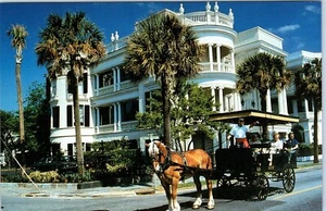 Adventure into the Past, Carriage Tours, Charleston, South Carolina Postcard - Picture 1 of 2
