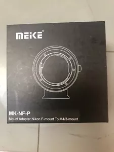 MEIKE MK-NF-P MOUNT ADAPTER FOR NIKON F- MOUNT TO M4/3- MOUNT - Picture 1 of 10