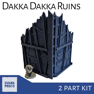 Dakka Dakka Ruinen - 28mm 3D gedrucktes Ork Gelände für Tabletop Wargaming - Bild 1 von 4