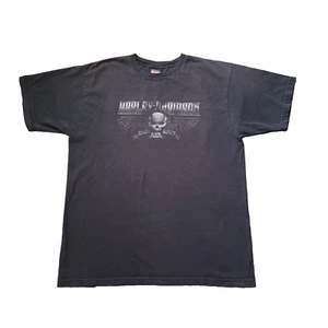 Vtg Harley Davidson Aruba T Shirt Mens XXL Black Skull Cool Bikers Island USA - Picture 1 of 18