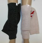 Ladies 18" Capezio legwarmers metallic threads black or pink 11714W no stirrup