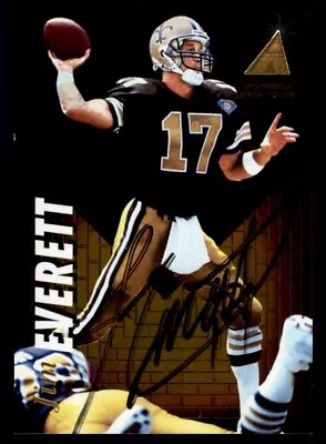 1995 Pinnacle Zenith Edition Football #Z44 Jim Everett Signed Autograph (no COA) - Image 1 of 2