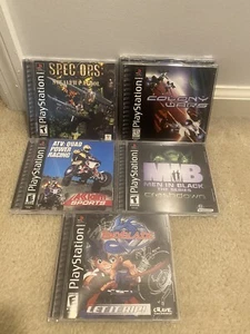 Colony Wars Two Discs, Beyblade, Spec ops, ATV, MlB Sony PlayStation 1 LOT - Picture 1 of 2
