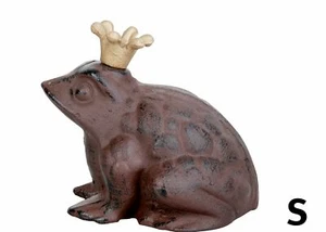Esschert Design Grenouille Roi Grenouille Déco Fonte Figurine Fer Couronne Lady - Photo 1/3