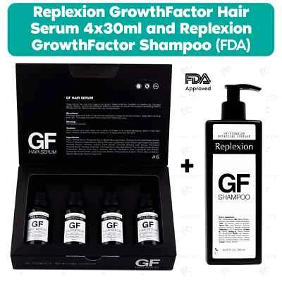 Replexion GrowthFactor Hair Serum 4x30ml and GF Shampoo Set (Authorized seller)