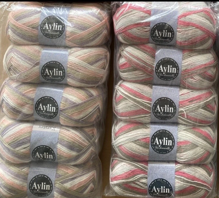 1 Kg Sockenwolle Garnpakete WolleWollpaket Paket 4fach - Bild 1 von 1