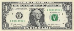 date note February 1970 E run G district G00019702E 2017A one dollar bill dc - Picture 1 of 2